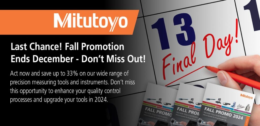 Mitutoyo fall promo